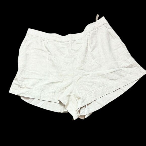NWT Abercrombie & Fitch Taupe Linen Blend Shorts - Picture 1 of 7